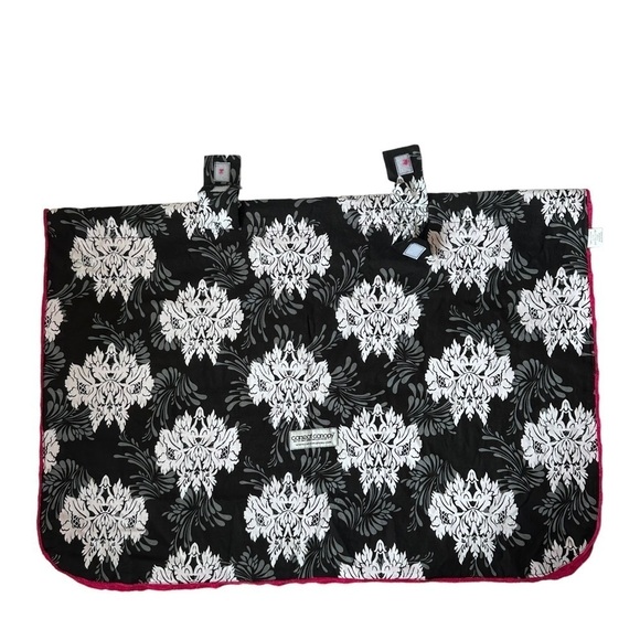 Car Seat Canopy Cover in Black, White, Gray and Pink - Picture 7 of 8